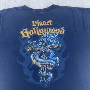 Planet Hollywood Shirt Mens 2XL Dragon Sword Graphic Honolulu Vintage Tee